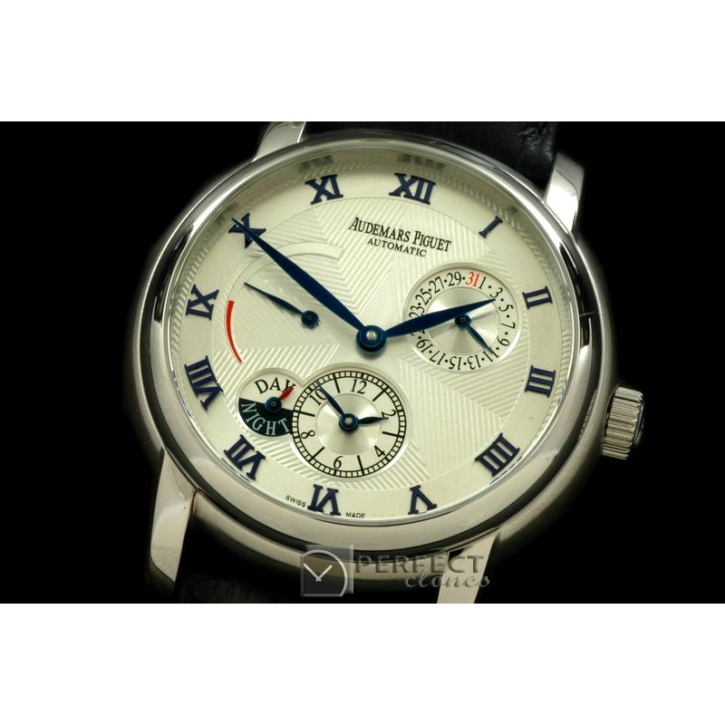 APJA01021 Jules Audemars Reserve/Duo Time SS/LE White Asian 23J