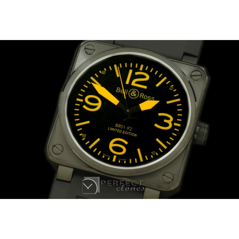 BO-019217 BR01-92 Automatic PVD/RU Black/Amble A-2836