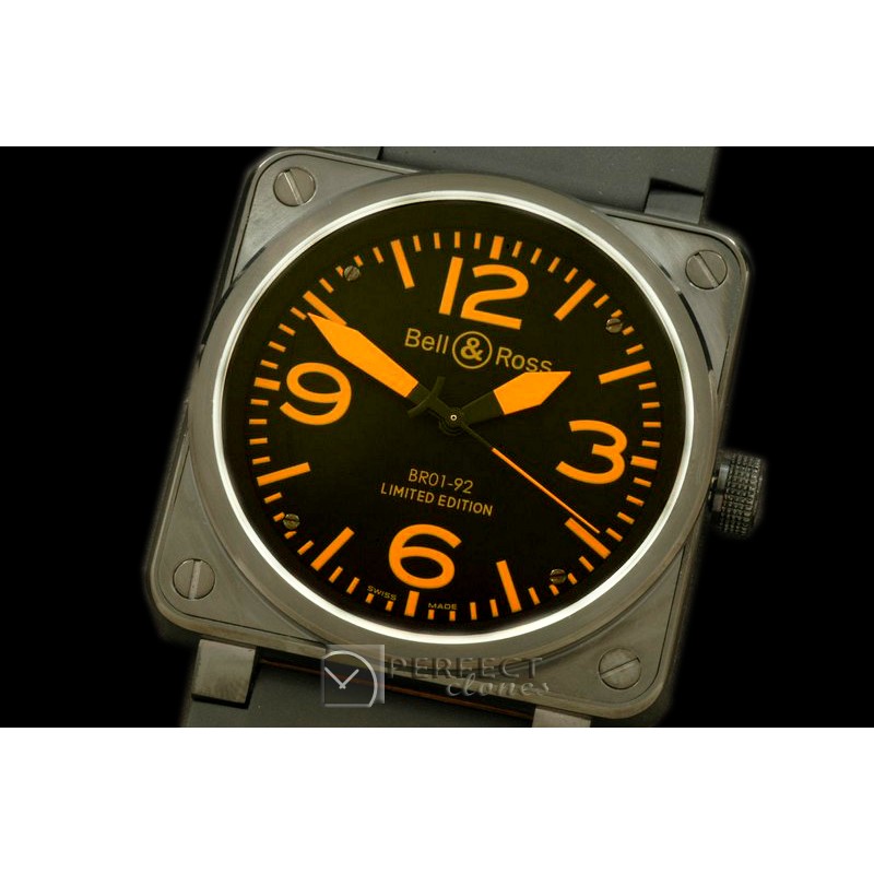 BO-019216 BR01-92 Automatic PVD/RU Black/Orange A-2836