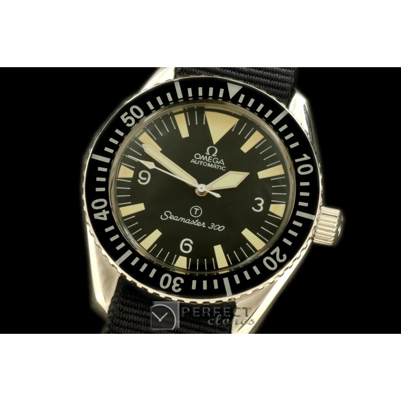 OMSEV01001N Vintage Seamaster 30R-Navy SS/NT Blk A-2836
