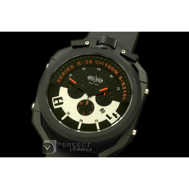 WLD3006K36 Chronograph PVD/RU Black/Orange Jap Qtz
