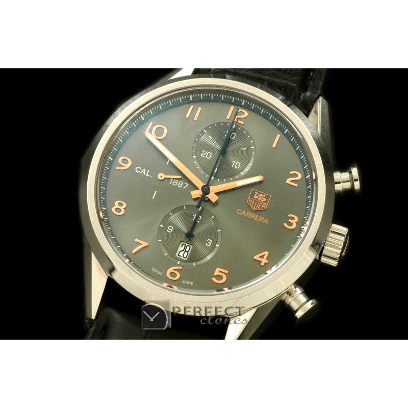 TG1887-008L Carrera 1887 Vintage Chrono SS/LE Grey A-7750