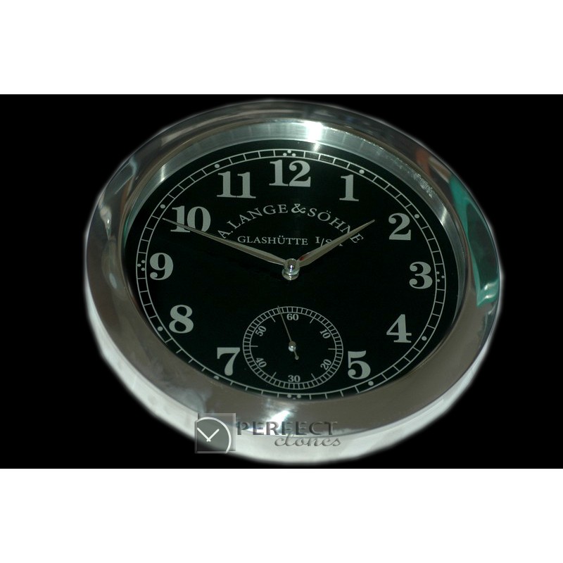 ALDC10004 Dealer Clock Lange 1 Style SS/Blk-Num Swiss Quartz