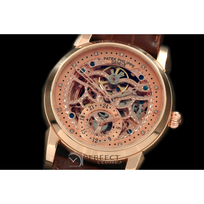 PPCC10028 Classic Skeleton RG/LE Rose Gold Asian 2813