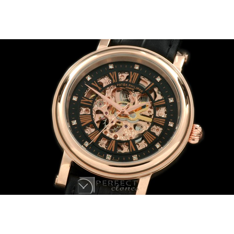 PPSK10002 Classic Skeleton RG/LE Black Asian 2813