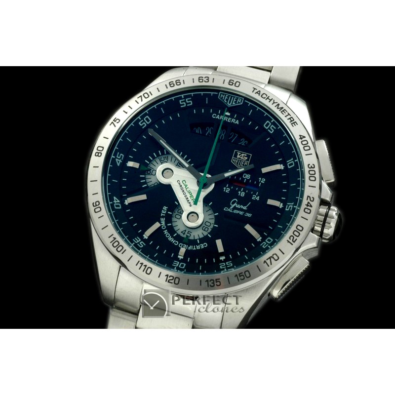 TGCA36-10103 Grand Carrera Calibre 36 SS/SS Black/Green Jap OS Q