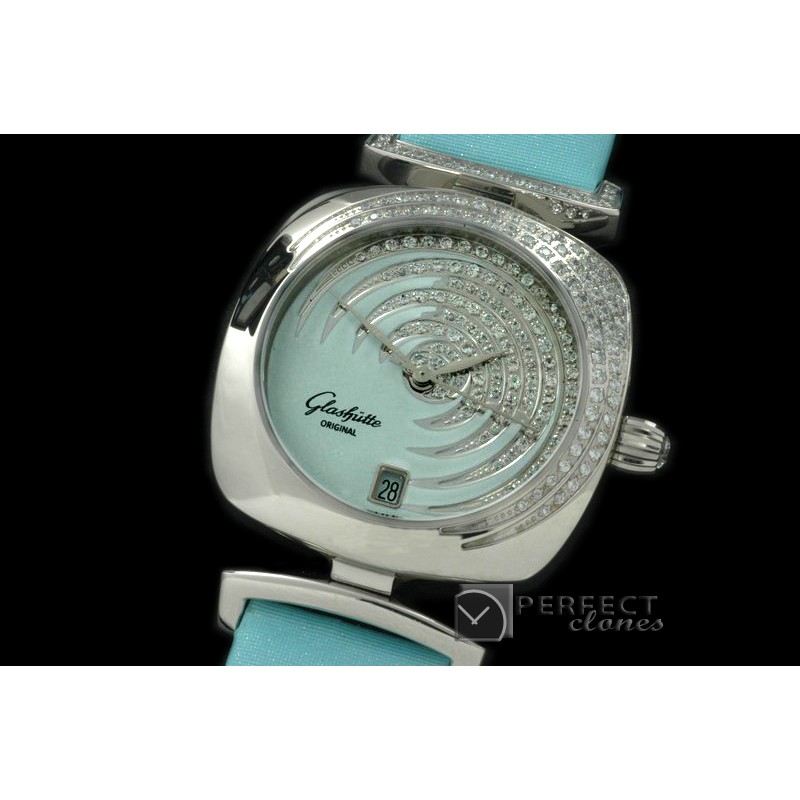 GLPV-105 Pavonina Ladies SS/ST Lilac Blue Swiss Quartz