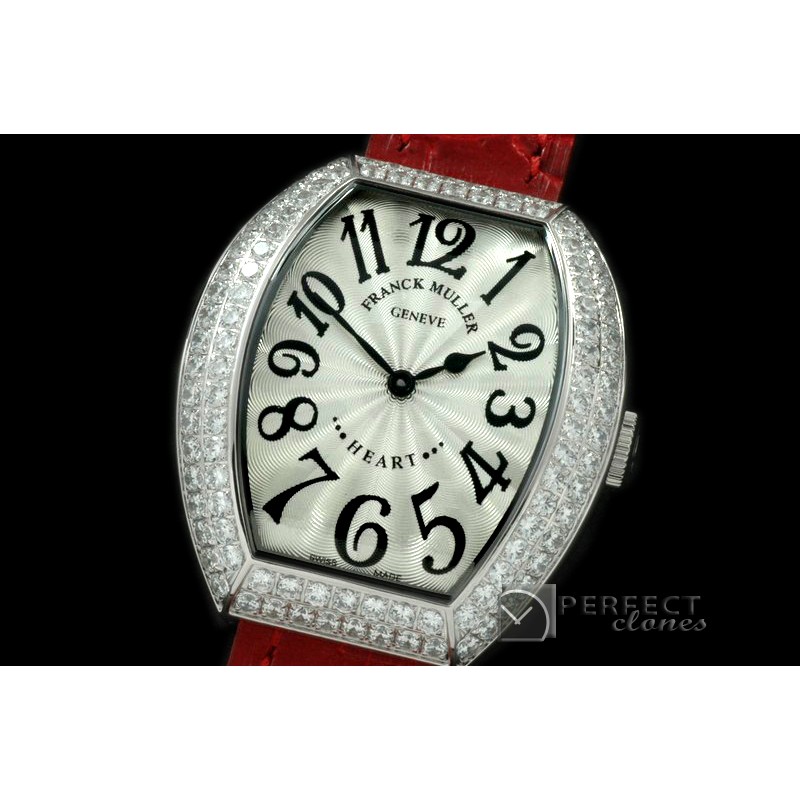 FMH10001 Heart SS/LE White Swiss Quartz