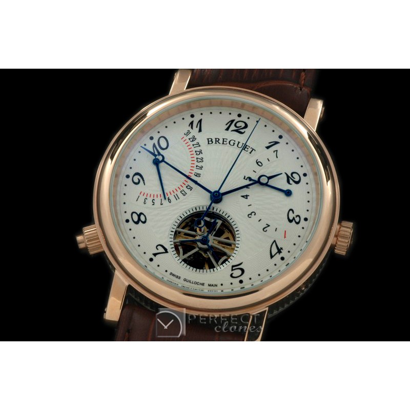 BR00058 Retrogating Day/Date Tourbillon RG/LE White Asian 2813
