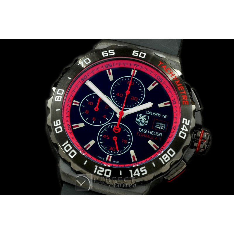 TGF1-00242R Formula 1 Calibre 16 PVD/RU Black/Red OS 2Quartz