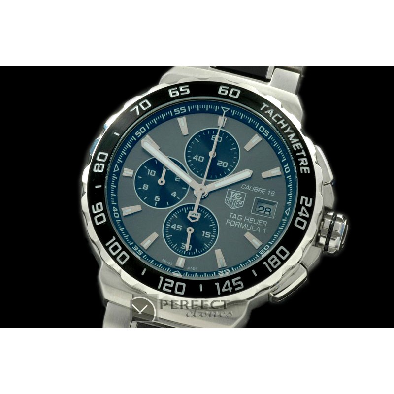 TGF1-00236 Formula 1 Calibre 16 SS/SS Grey OS 20 Quartz Chrono