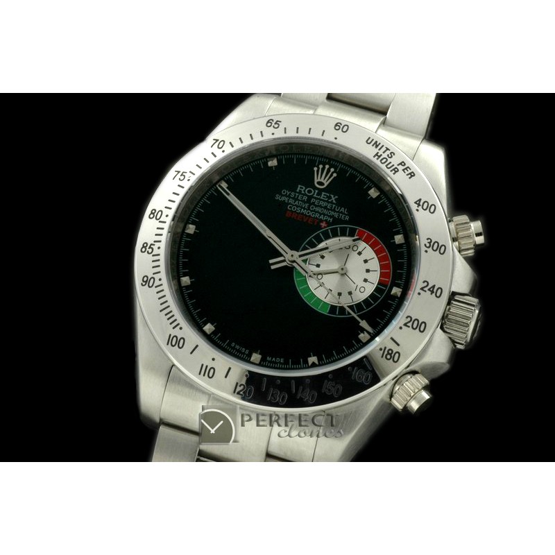 RDBP10002 Brevet Plus Daytona SS/SS Black Asian 2813