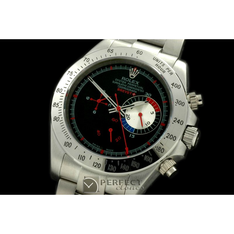 RDBP10007 Brevet Plus Daytona SS/SS Black Asian 2813