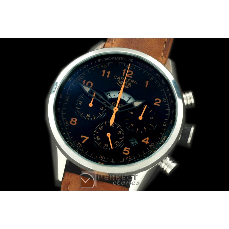 TG-GMT-103L Carrera 50yrs GMT Chrono SS/LE Black Jap OS2Quartz