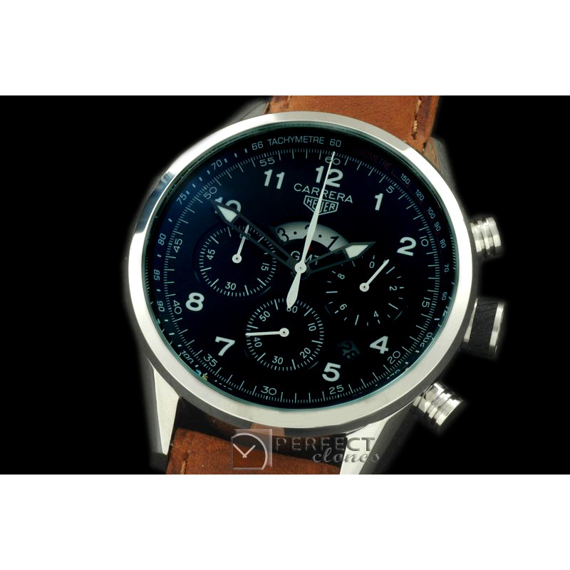 TG-GMT-102L Carrera 50yrs GMT Chrono SS/LE Black Jap OS2Quartz