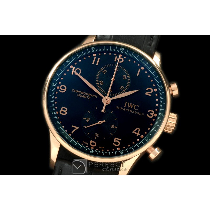 IWPG10119 Portuguese Chrono RG/LE Black Jap OS20