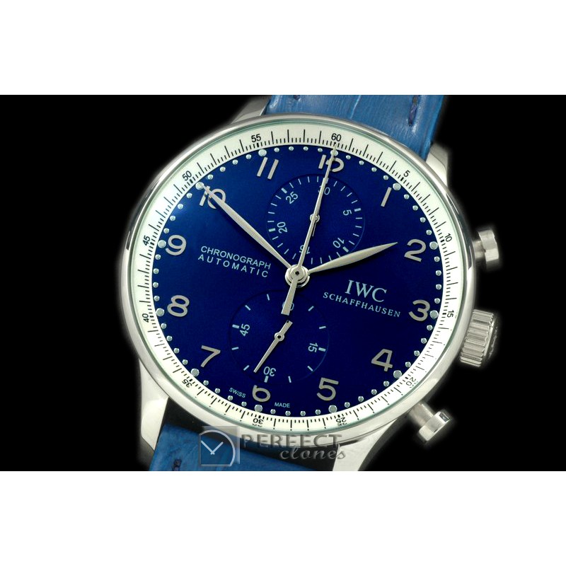 IWPG10106 Portuguese Chrono SS/LE Blue Jap OS20