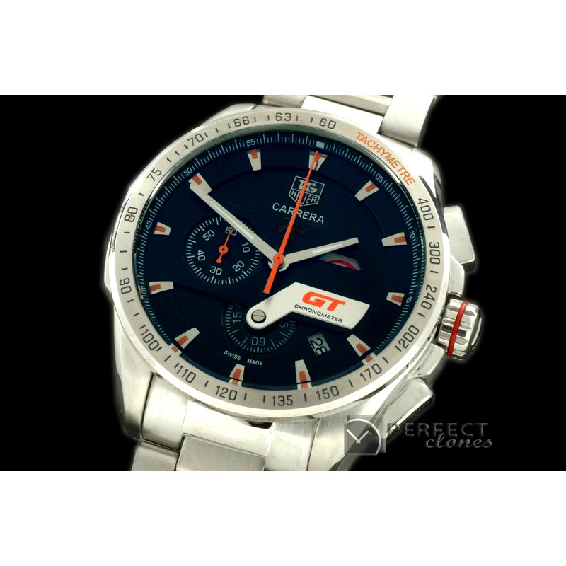 TGCA10202 Grand Carrera GT SS/SS Black Jap Quartz Chrono
