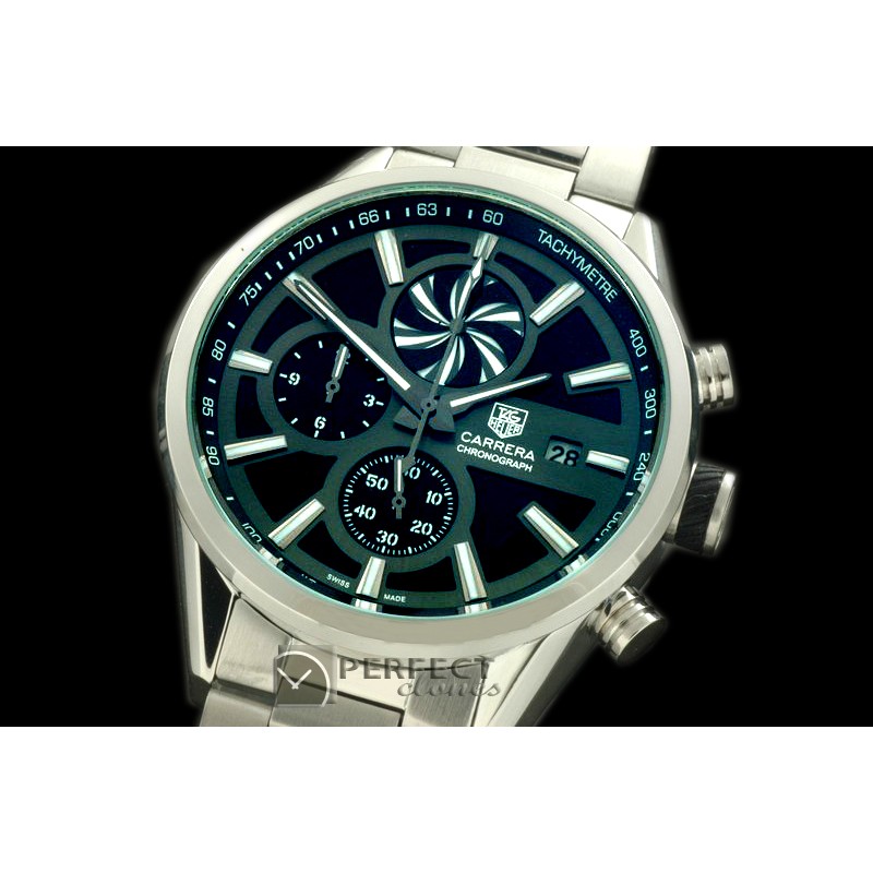 TG-50-001S Carrera 50yrs Anni Chrono SS/SS Black Jap OS2Quartz