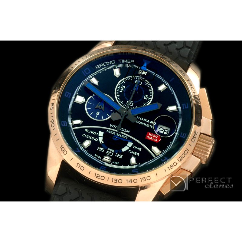 CPMGT01012 Mile Miglia 2014 RG/RU Black/Blue Jap OS 2Qtz