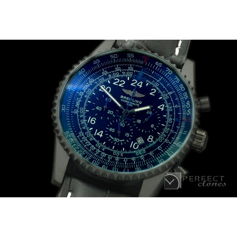 BLNVC20116L Navitimer Cosmonaute PVD/LE Black/Blue Jap OS2Qtz