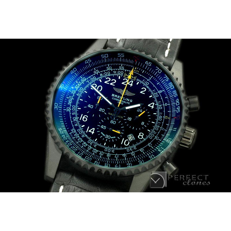 BLNVC20117L Navitimer Cosmonaute PVD/LE Black/Ylw Jap OS2Qtz