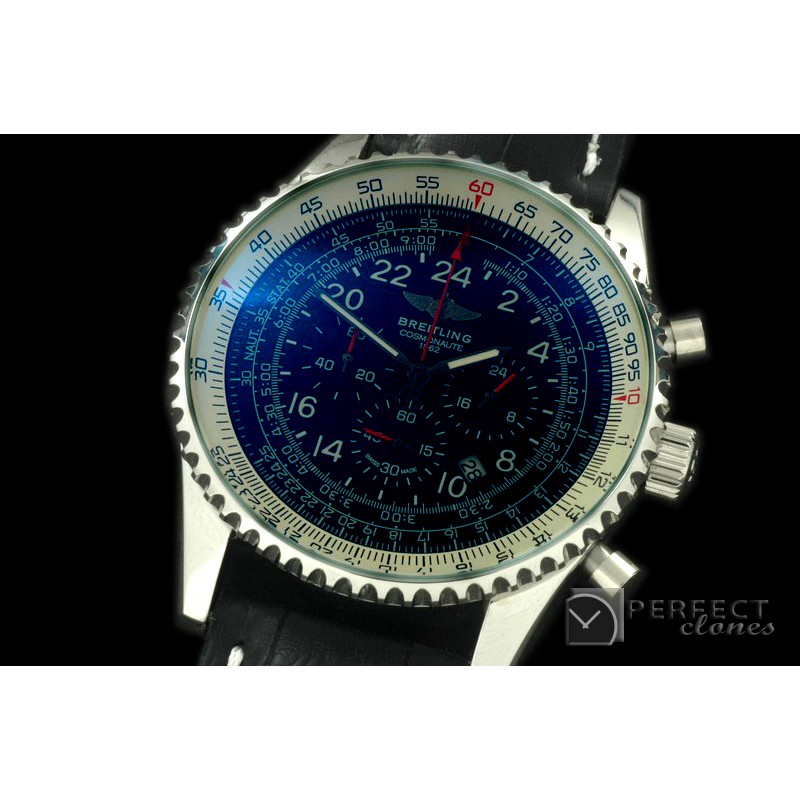 BLNVC20109L Navitimer Cosmonaute SS/LE Black/Red Jap OS2Qtz