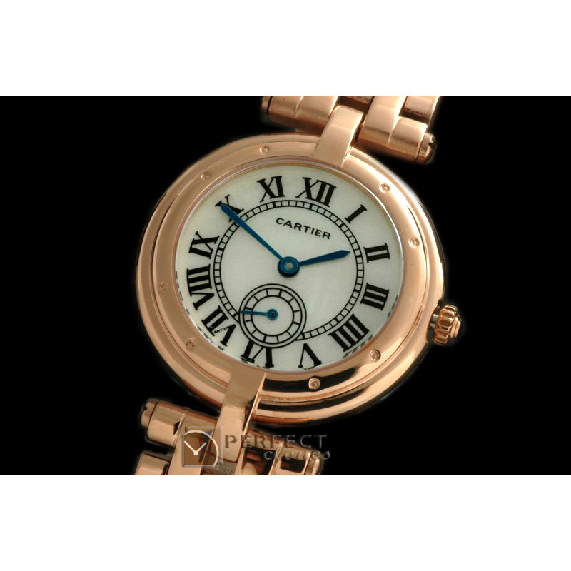 CARMR10006 Must De Cartier Ronde RG/RG White Jap Quartz