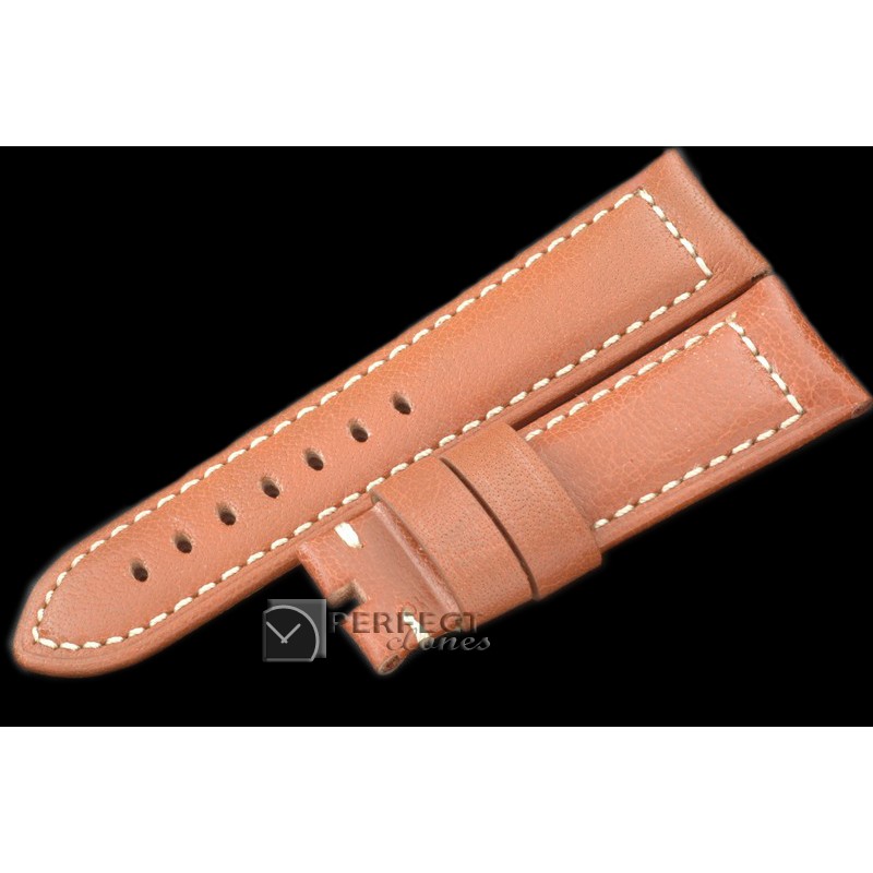 PNA00304 24/22 Calf Leather Clay/White Stitches for 44mm Pan