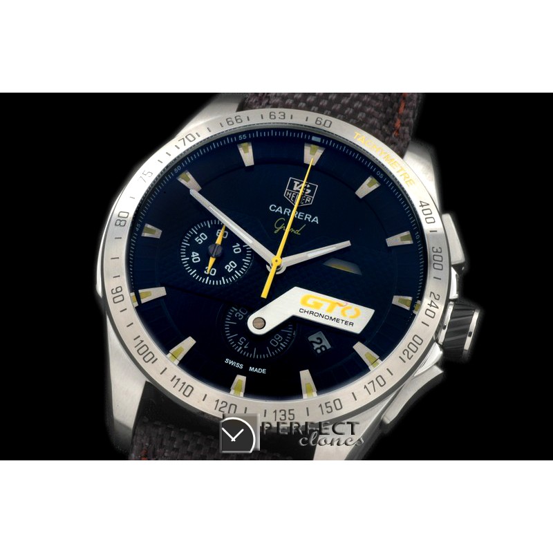 TG-GTO-106N Carrera GTO Chrono SS/NY Black/Yellow Jap OS2Quart