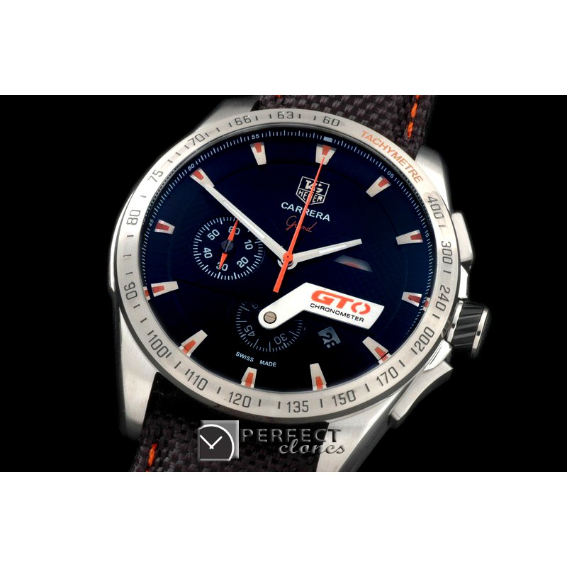 TG-GTO-103N Carrera GTO Chrono SS/NY Black/Orange Jap OS2Quart