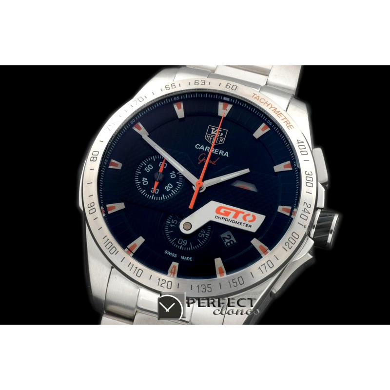 TG-GTO-103S Carrera GTO Chrono SS/SS Black/Orange Jap OS2Quart