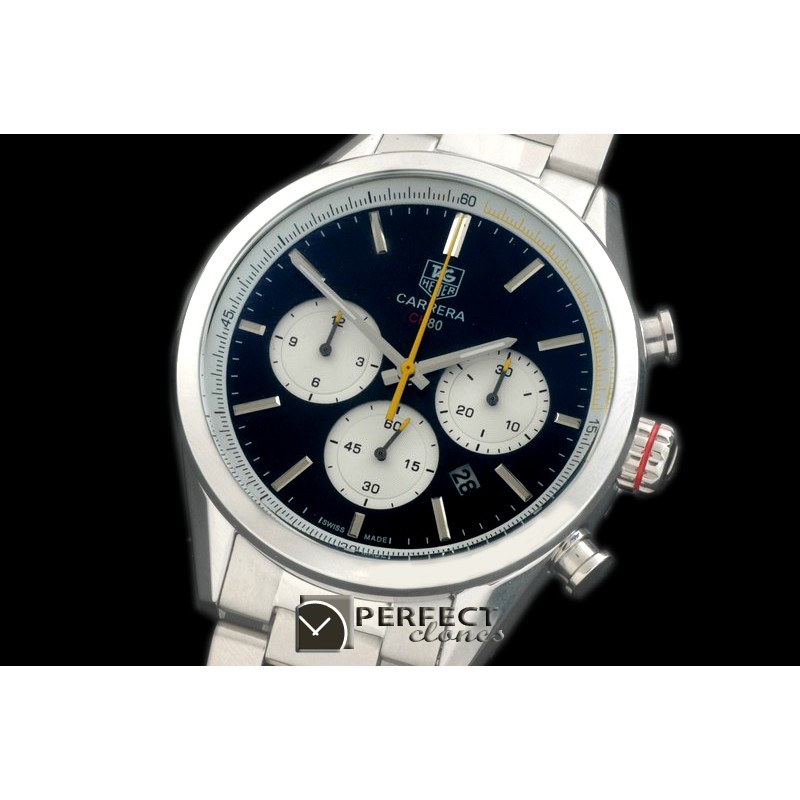 TG-CH80-106S Carrera CH 80Anni Chrono SS/SS Black/Ylw Jap OS2Q