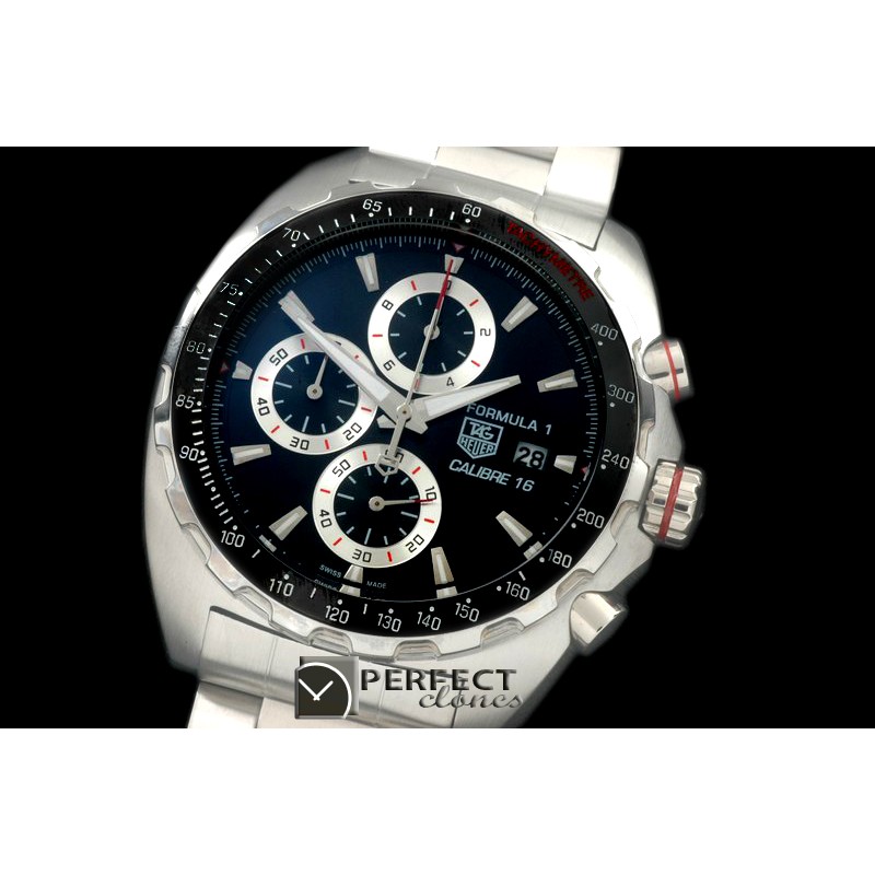 TGF1-00177S Formula 1 Calibre 16 SS/SS Black OS 2Quartz Chro
