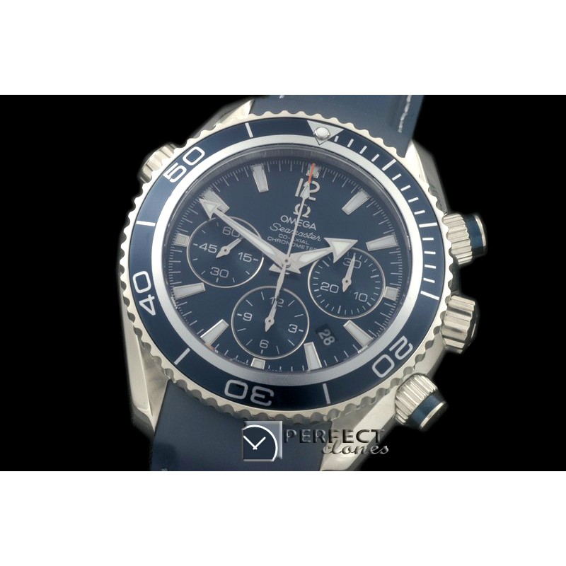 OMSE01031R Planet Ocean 45.5 Chrono SS/RU Blue 7753