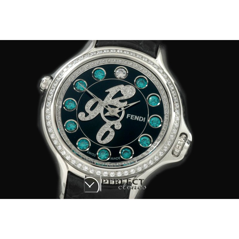 FEN01002D Crazy Carats SS/LE Black Swiss Qtz