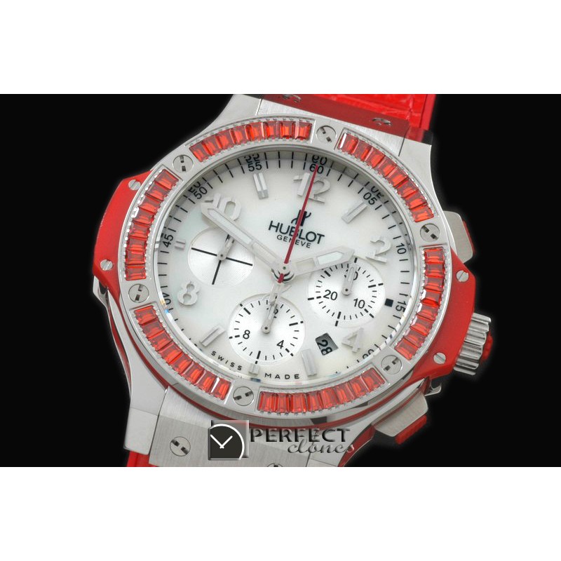 HBSQ10002 Big Bang Pearl SS/Sq Red Ruby White A-7750