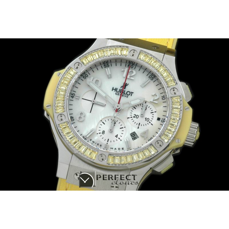 HBSQ10003 Big Bang Pearl SS/Sq Yellow Ruby White A-7750