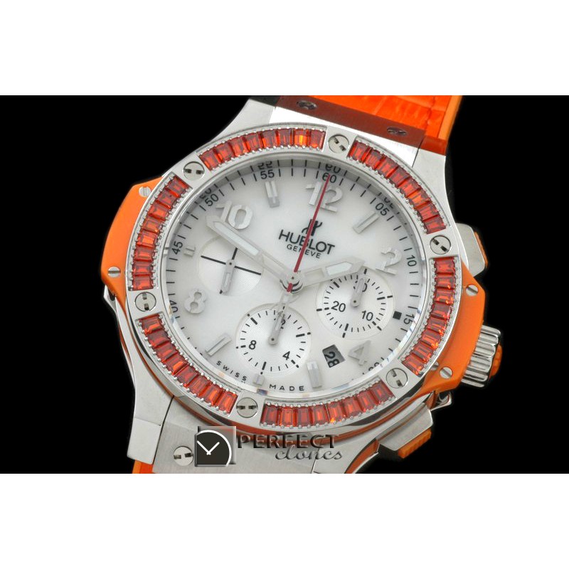 HBSQ10004 Big Bang Pearl SS/Sq Orange Ruby White A-7750