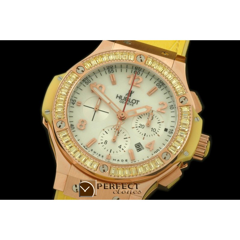 HBSQ10013 Big Bang Pearl RG/Sq Yellow Ruby White A-7750
