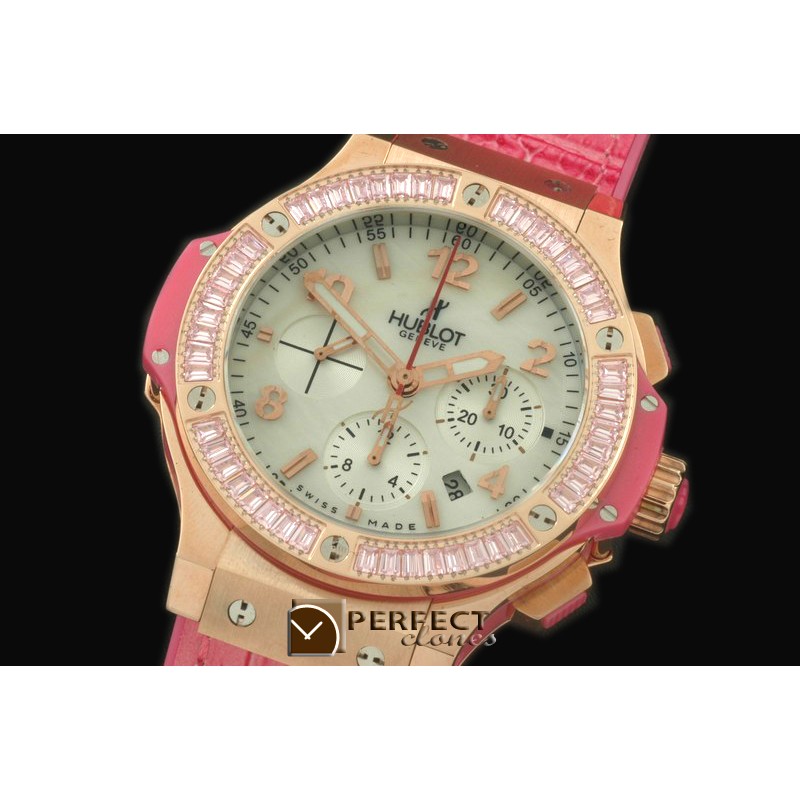 HBSQ10019 Big Bang Pearl RG/Sq Pink Ruby White A-7750