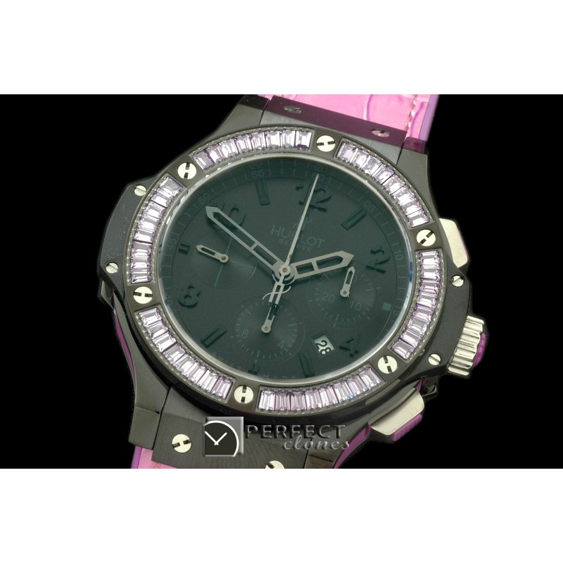 HBSQ10027 Big Bang Pearl /Sq Violet Ruby All Black A-7750