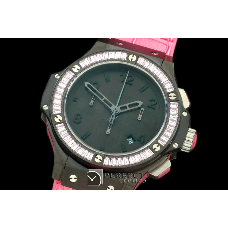 HBSQ10029 Big Bang Pearl /Sq Pink Ruby All Black A-7750