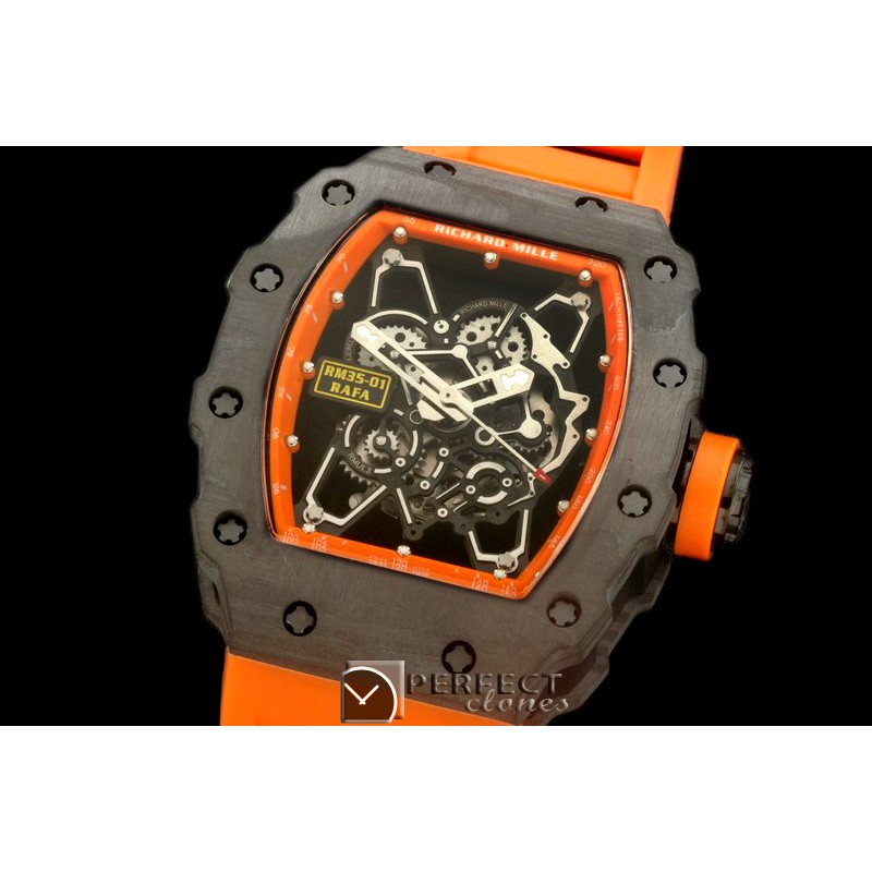 RM035-103 RM-035 Rafael Nadal Tourbillon PVD/RU/Org Custom Skele