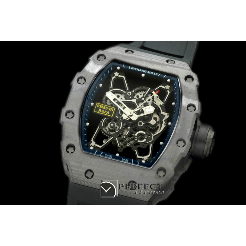 RM035-106 RM-035 Rafael Nadal Tourbillon PVD/RU/Blk Custom Skele