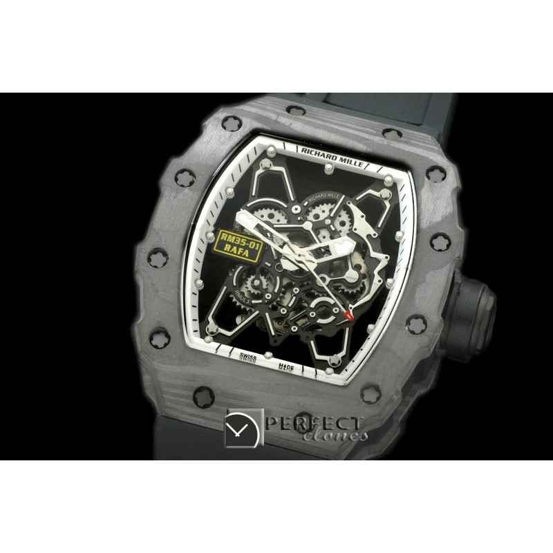 RM035-105 RM-035 Rafael Nadal Tourbillon PVD/RU/Wht Custom Skele