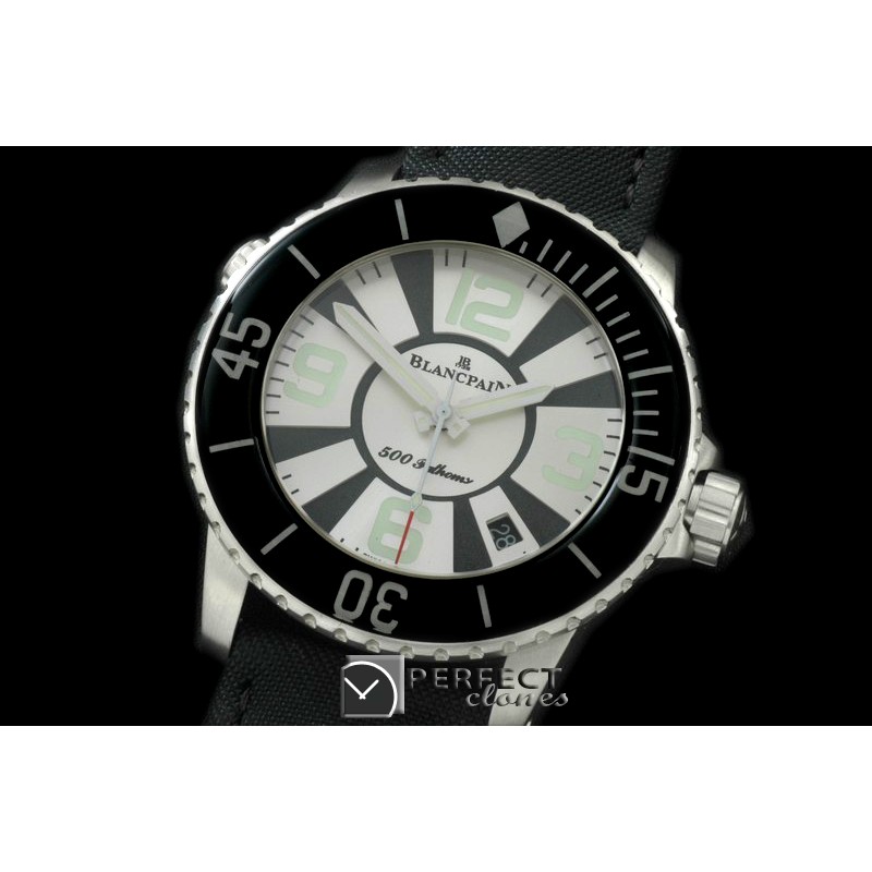 BP00126 500 Fathoms SS/NY White Miyota 9015