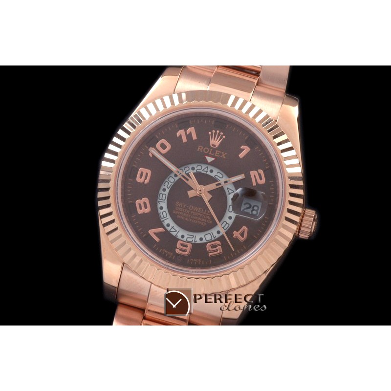 RSKD02012 SkyDweller RG/RG Brown ST 3855