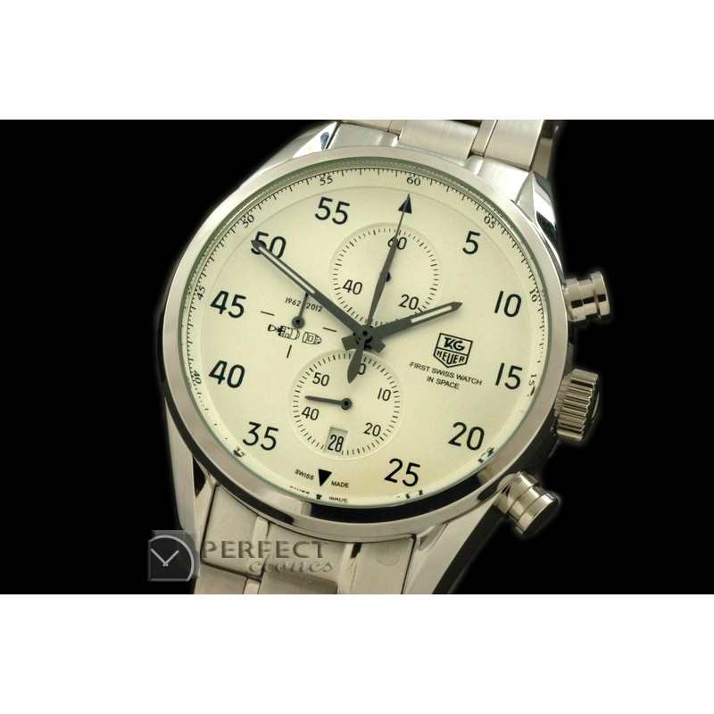 TGCA00281S Carrera 1887 Spacex SS/SS White Jap Qtz