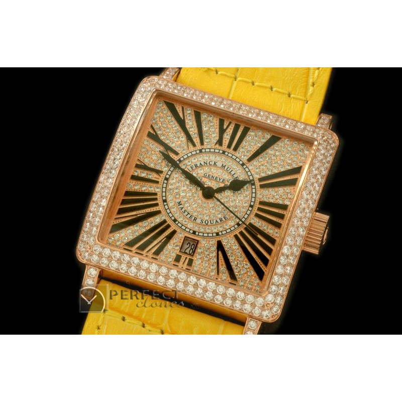 FMMSQ00138D Men Master Square RG/LE RG Roman Asian 2836